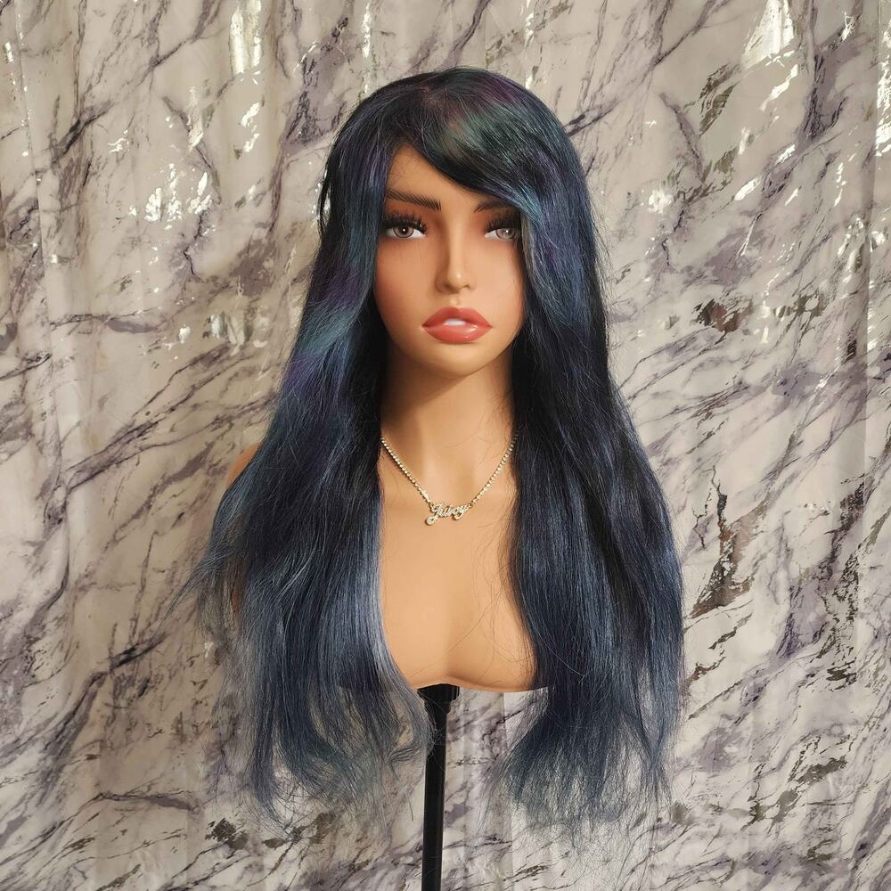 Crystal Mermaid Human Hair Scene Queen Wig